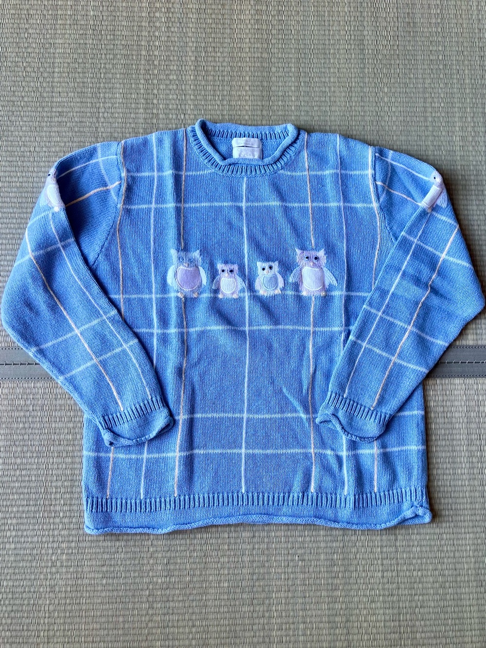 Vintage Knitted Owl Sweater